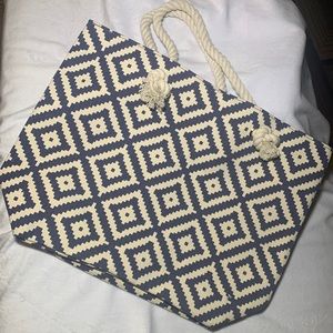 SUMMER & ROSE Tote bag. Navy Diamond
